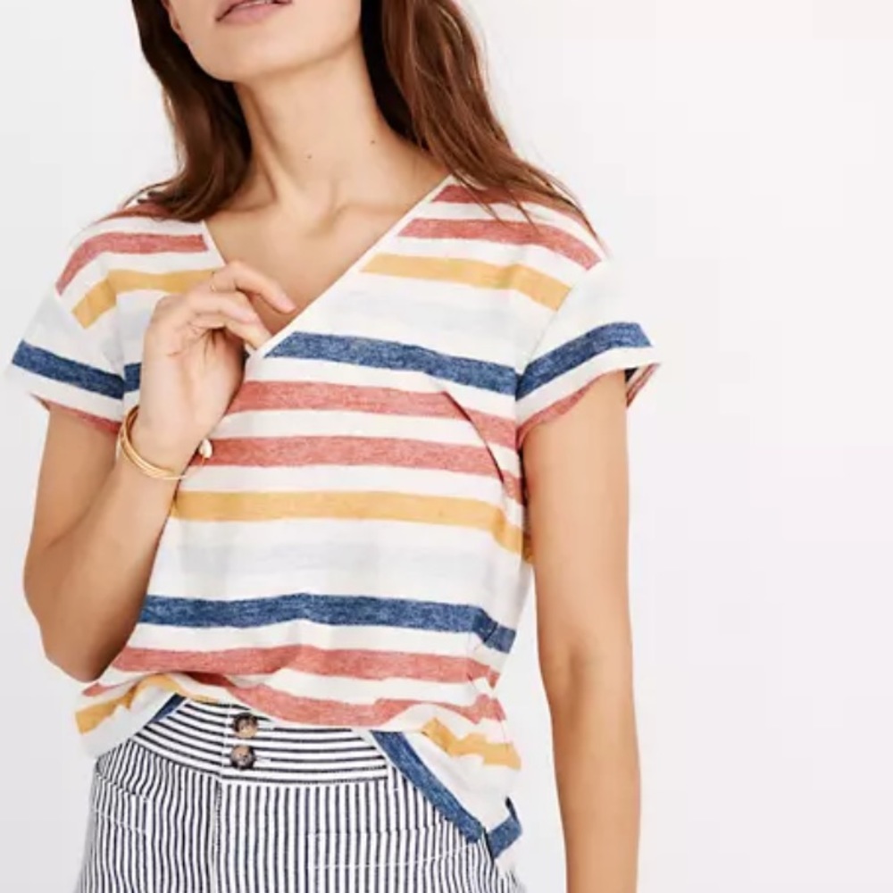 Madewell Rainbow Stripe T